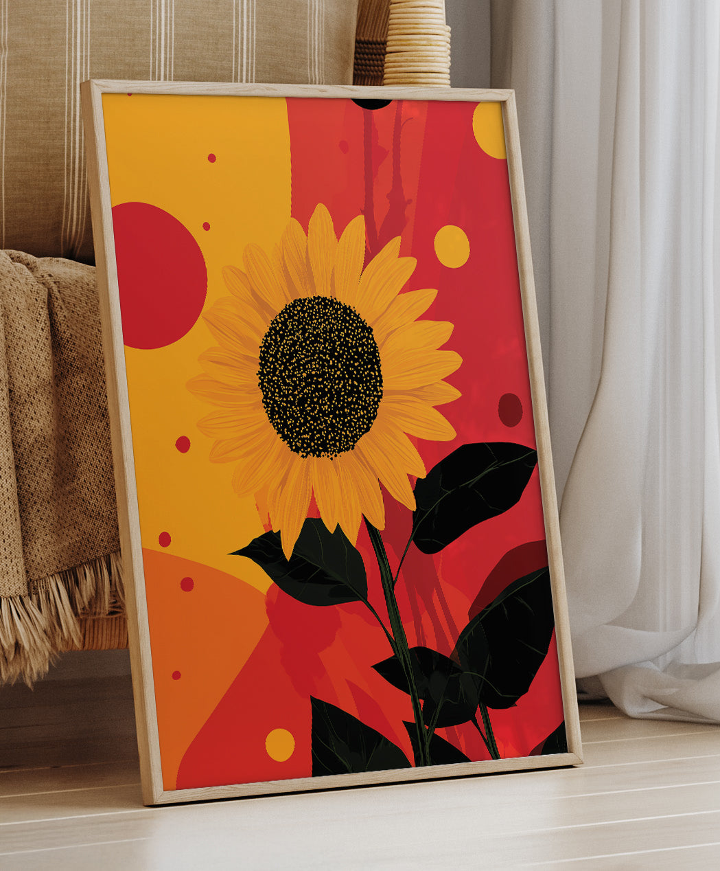 Pop Styled Sunflower