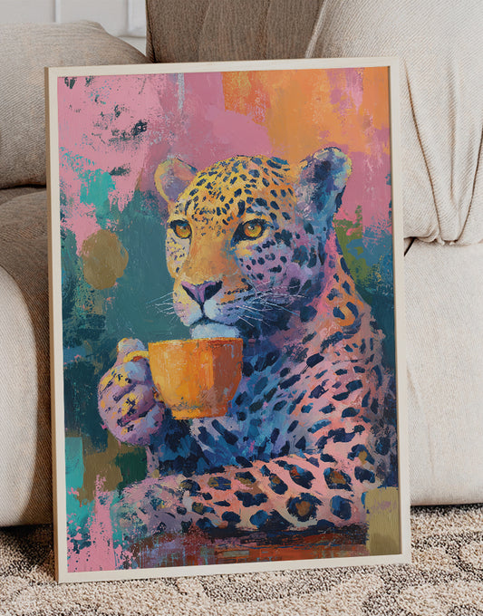 Leopard Coffee Aesthetic