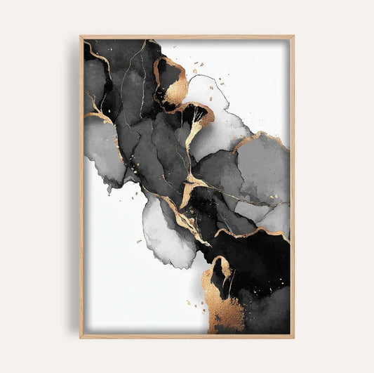 Black Ink Abstract
