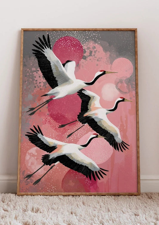 Flying Cranes