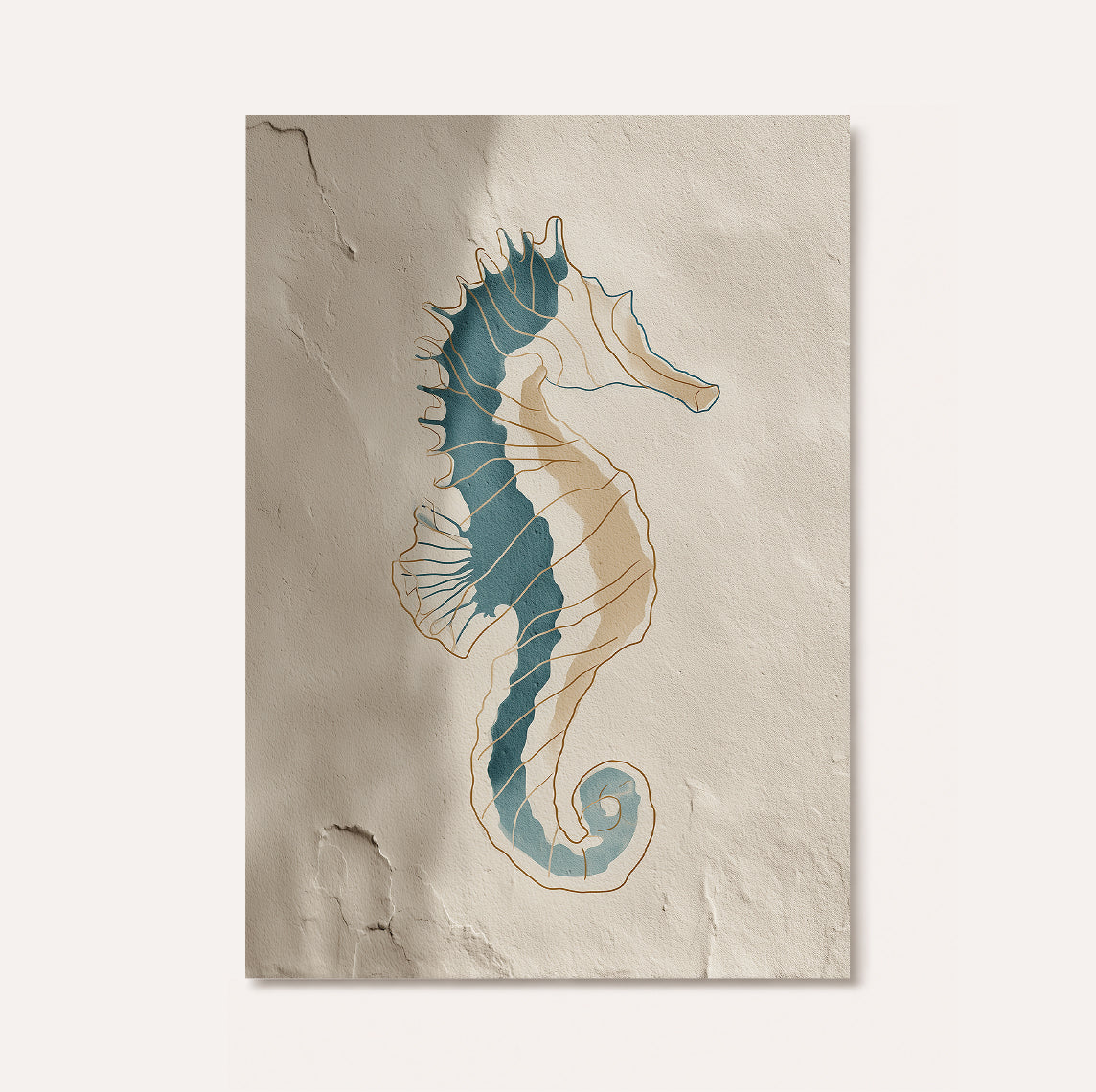 Beige Seahorse