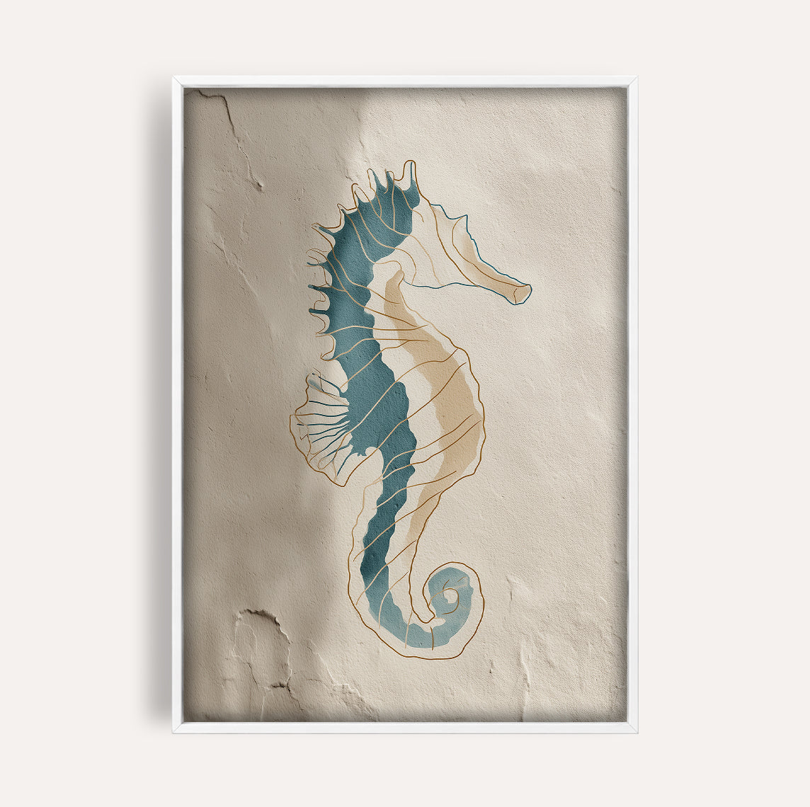 Beige Seahorse
