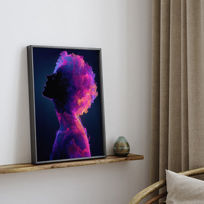 Striking Purple Psychedelic Figure