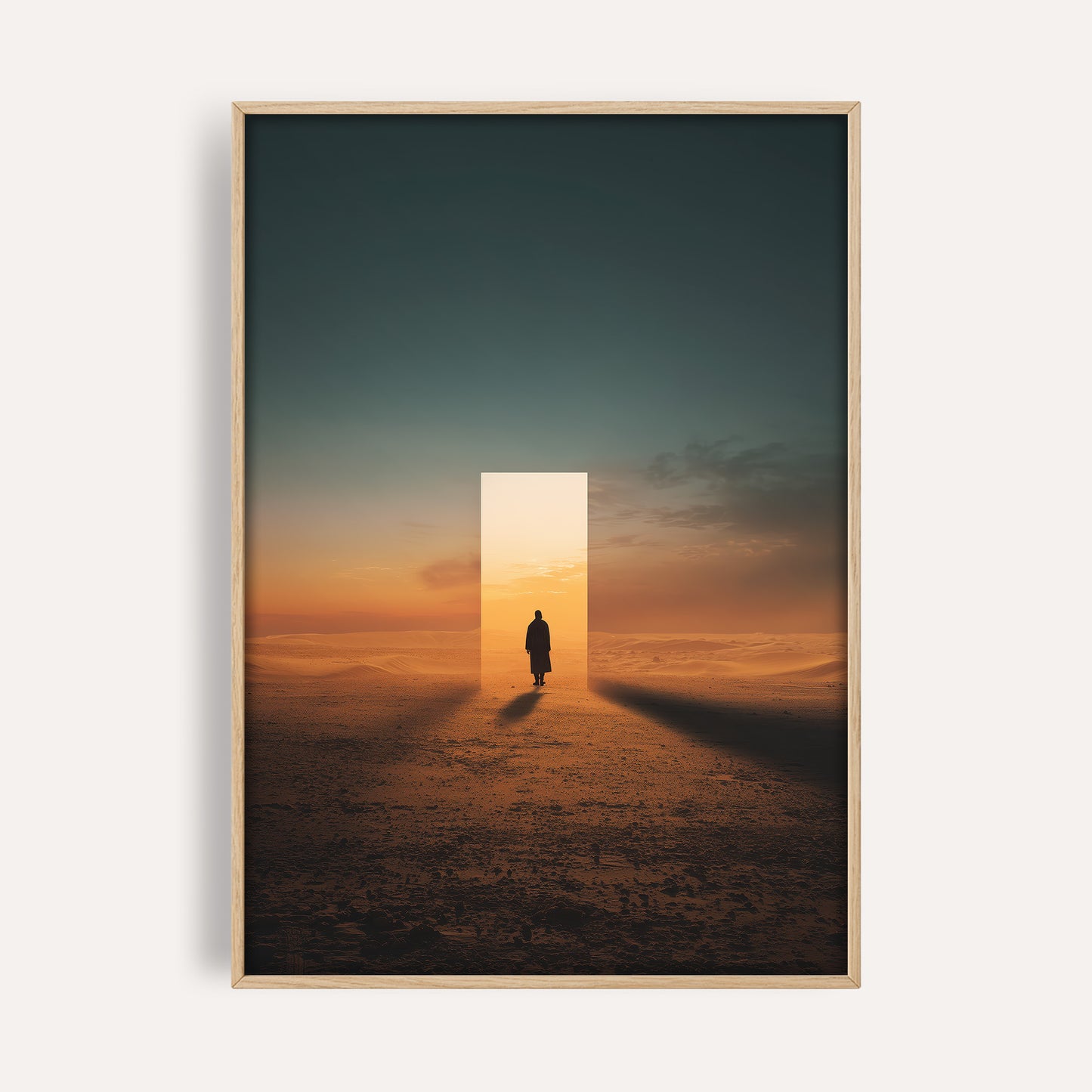 Man Walking Through Door