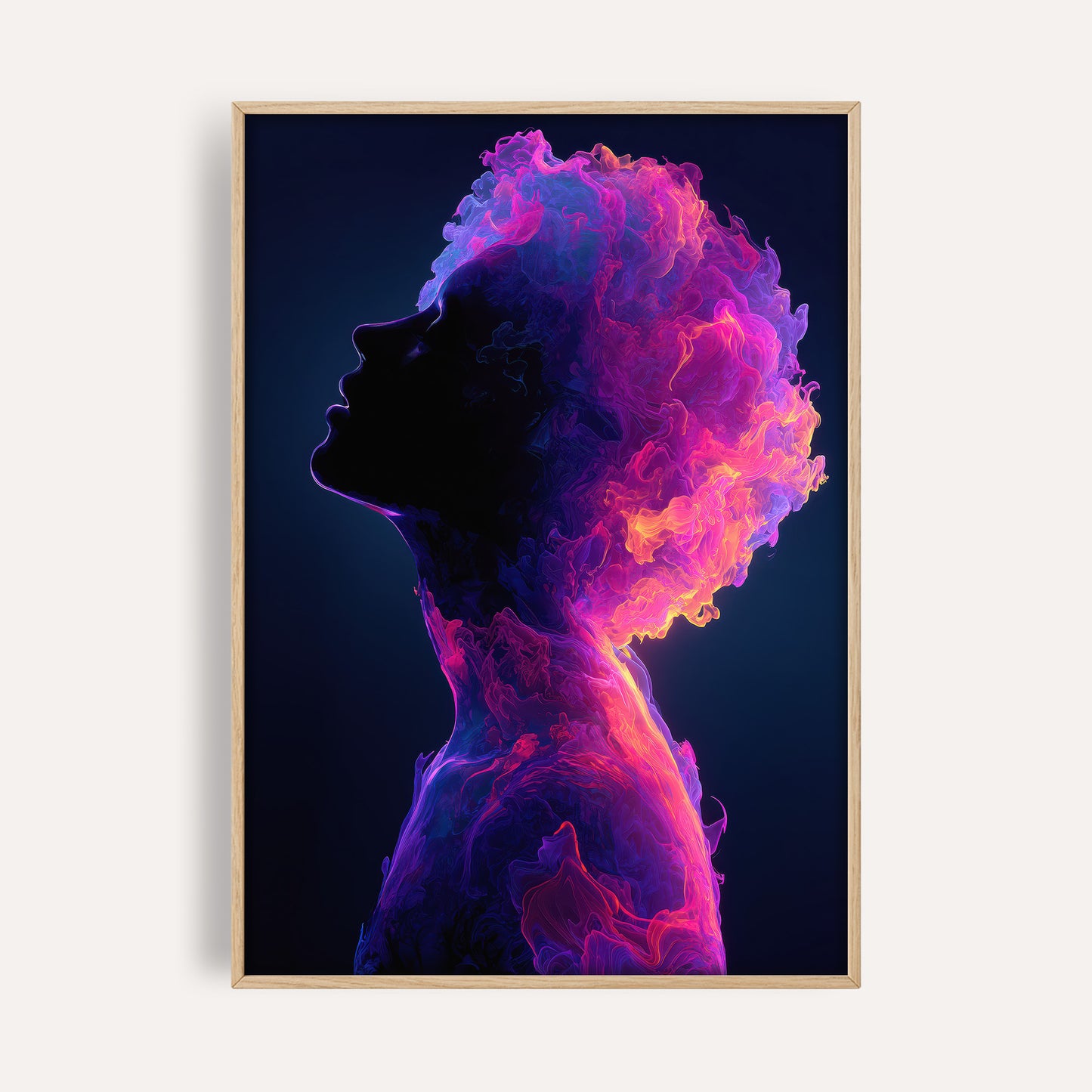 Striking Purple Psychedelic Figure