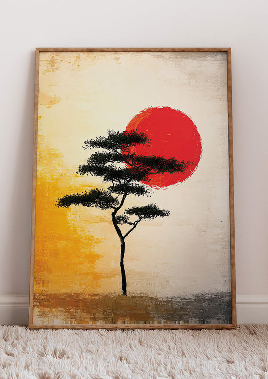 Sunset Silhouette Tree