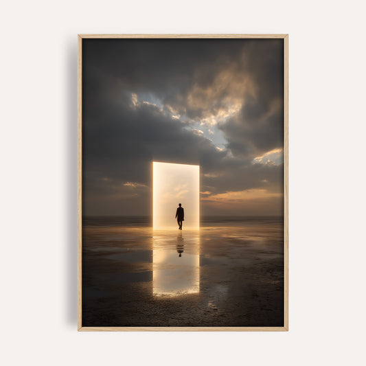 Moody Light Door