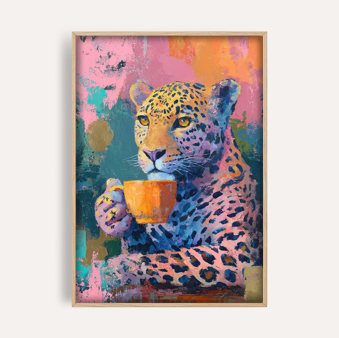 Leopard Coffee Aesthetic