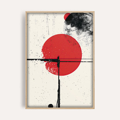 Striking Red Sun