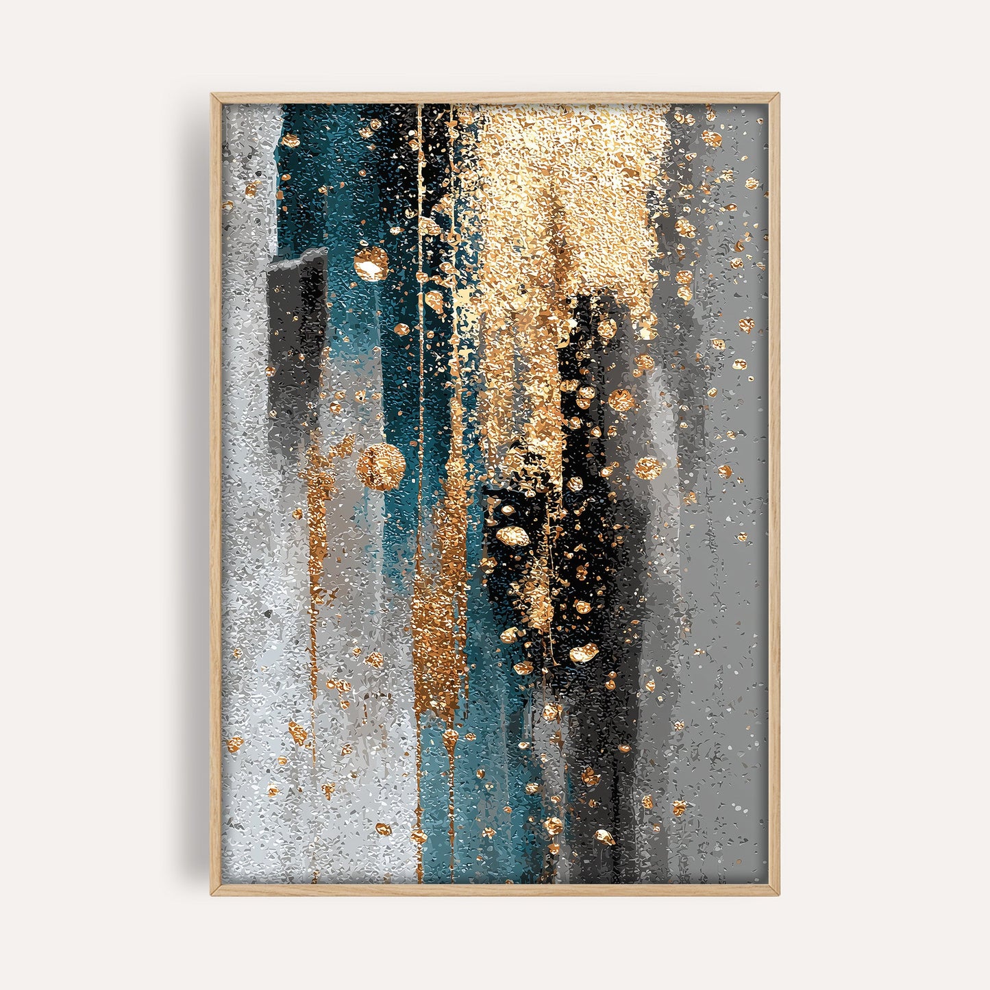 Emerald Lantern Passage wall art print front-facing mockup
