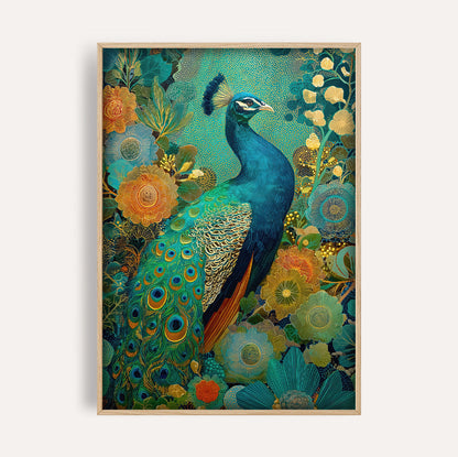 William Morris Peacock wall art print - The Carpenator Lab