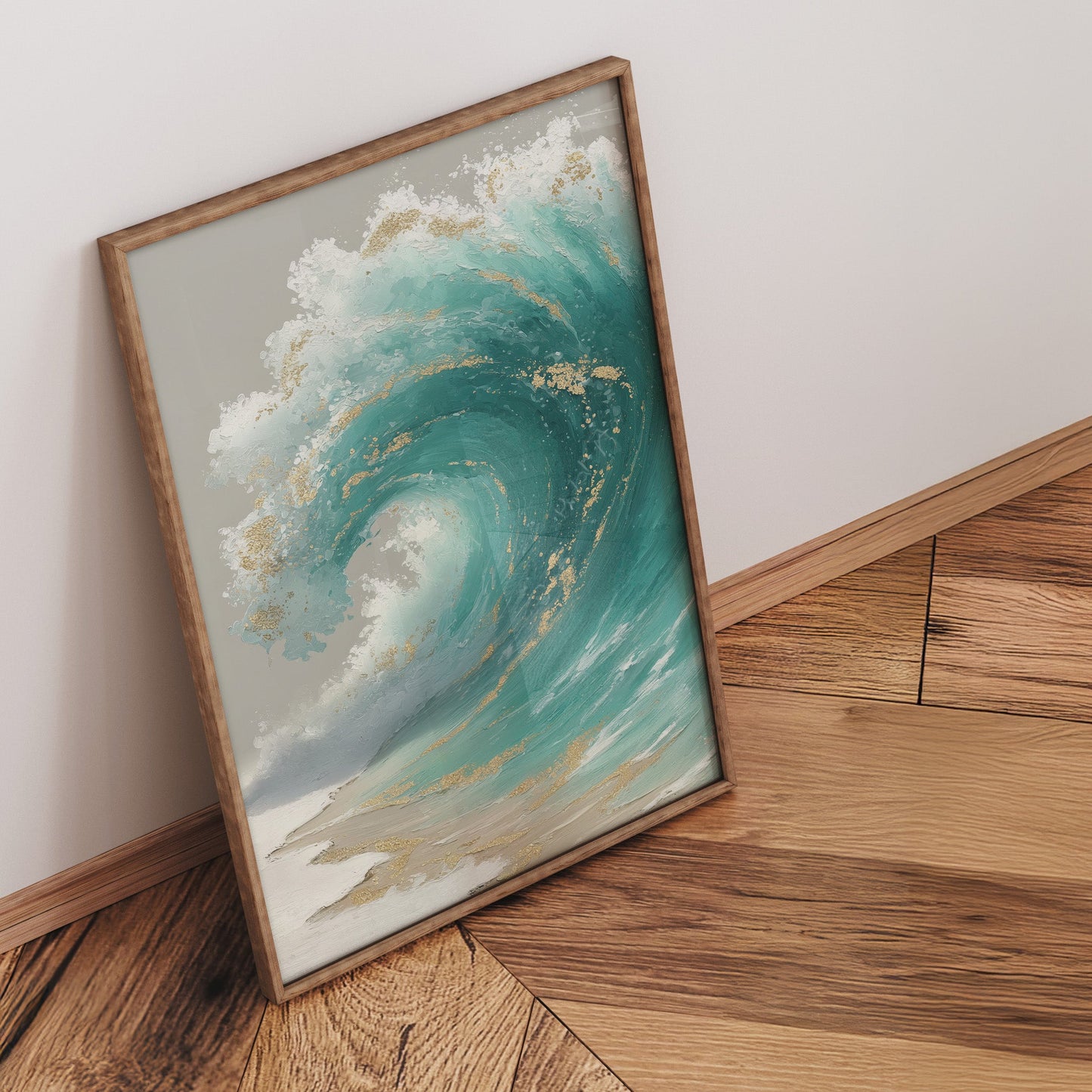 Tidal Whisper coastal seascape wall art print interior mockup