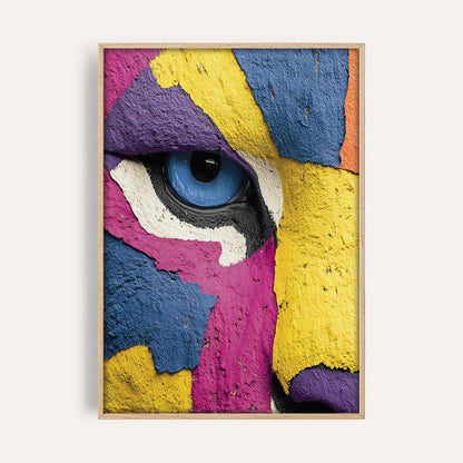 Colour Gaze wall art print front-facing mockup