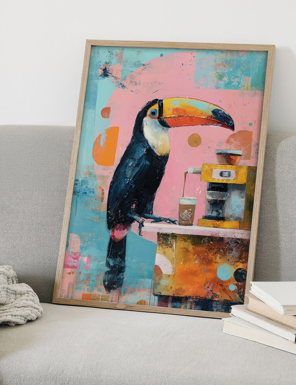 Boho Toucan Coffee wall art print - The Carpenator Lab
