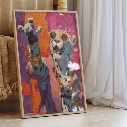 Painted Companions wall art print artwork detail